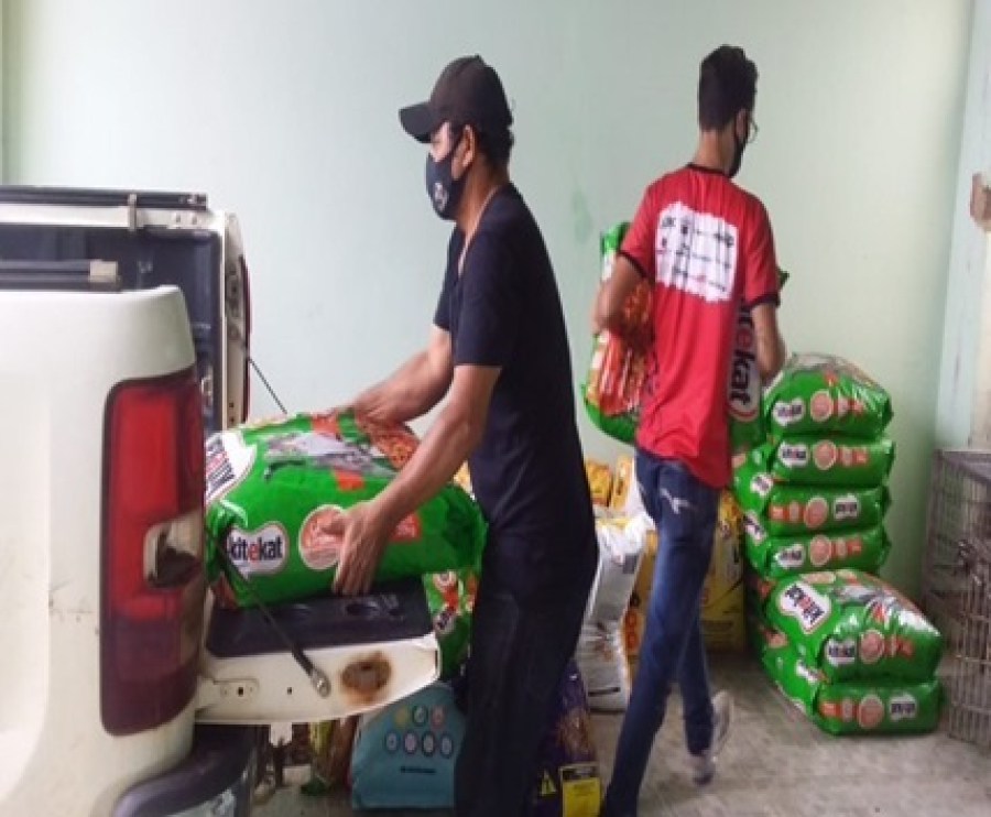 Prefeitura de Porto Velho realiza mais uma entrega de ração para protetores de cães e gatos