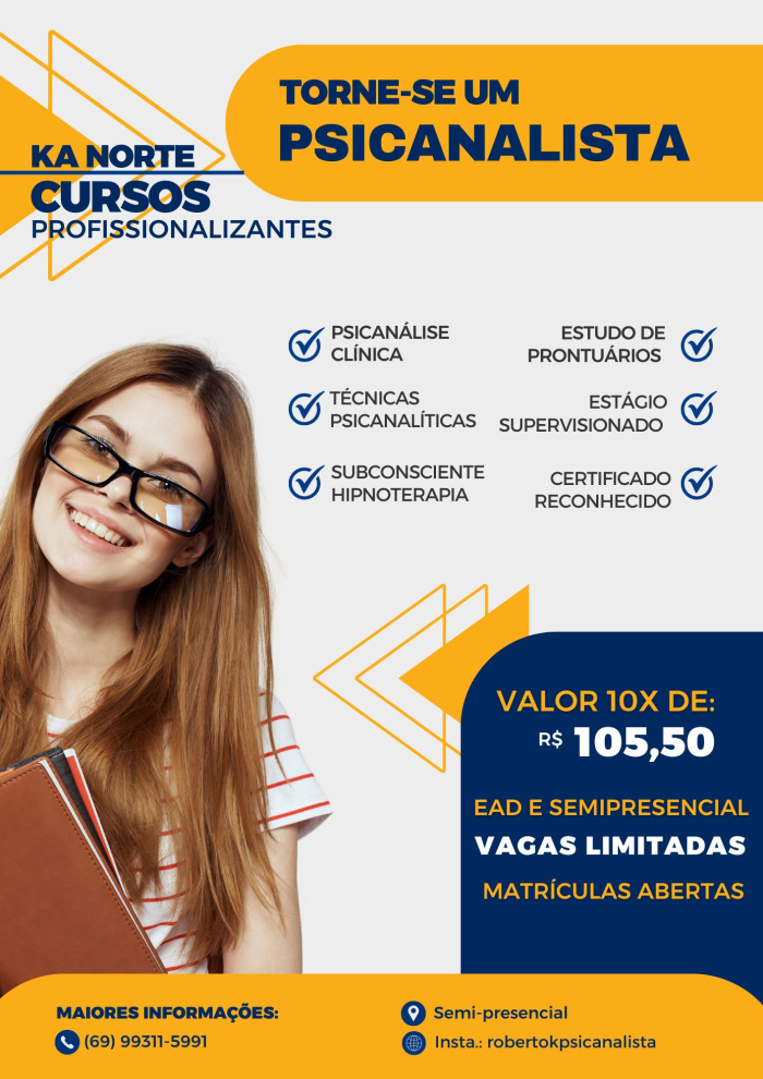 Já Pensou em ser um Psicanalista? Não perca essa Oportunidade